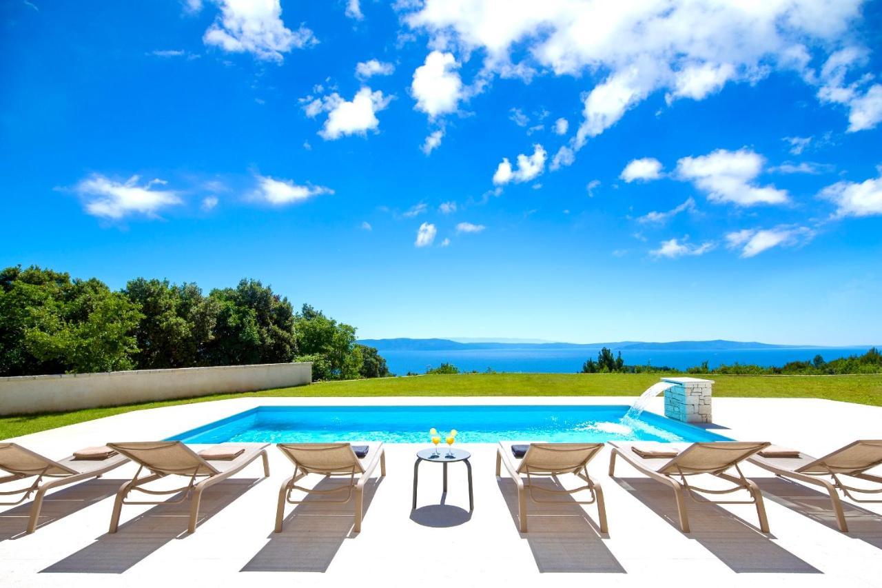 Luxury Panorama Vila With Amazing Seaview In Gondolici 7 Km From Rabac Labin  Exteriör bild