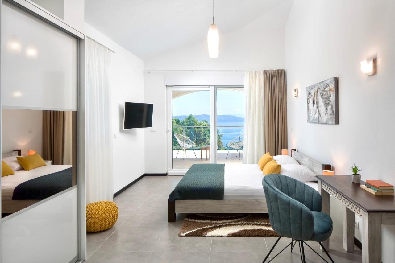Luxury Panorama Vila With Amazing Seaview In Gondolici 7 Km From Rabac Labin  Exteriör bild
