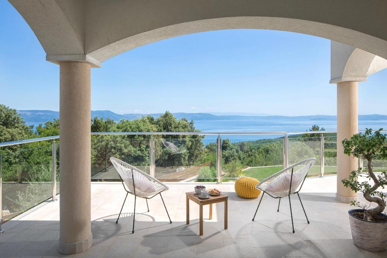 Luxury Panorama Vila With Amazing Seaview In Gondolici 7 Km From Rabac Labin  Exteriör bild
